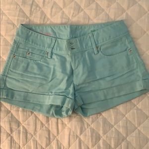 Lily Pulitzer Turquoise Denim Shorts